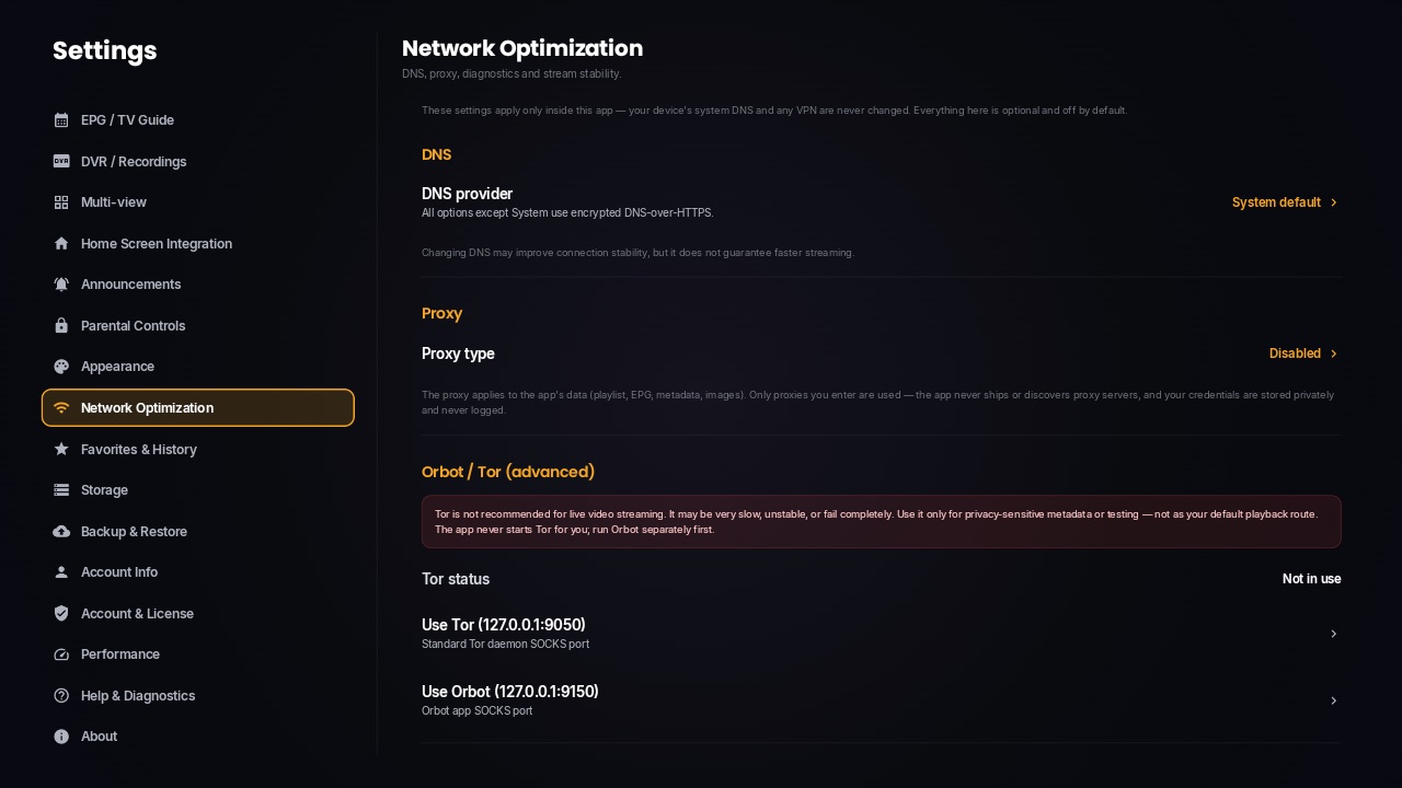 Network optimization