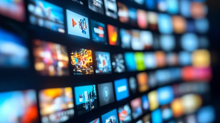 User setting up IPTV on a Smart TV using Smart STB in a modern living room